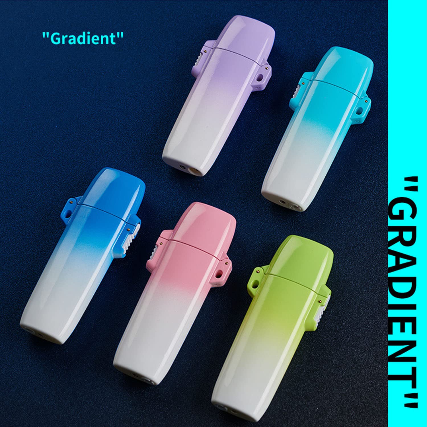 Briquet Torche Étanche Vert Jet Flamme Rechargeable Extérieur Coupe-Vent Briquet de Poche avec Breloque Chaîne Cadeau pour Homme Femme Couple (gaz Butane Non Inclus),Pink