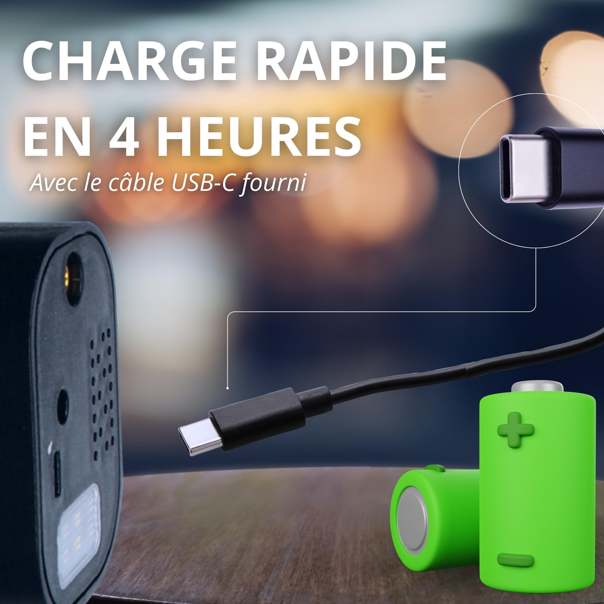 Goodyear Compresseur Portable Rechargeable sans Fil 6 000 Mah, 5 en 1 : Gonflage, Dégonflage, Mesure de Pression, Batterie Externe, Lampe Torche à 6 LED, Accessoires Inclus, Prise Allume-Cigare