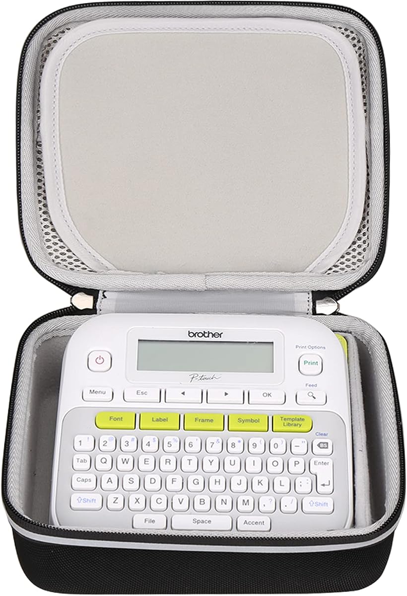 FBLFOBELI Estuche rígido de transporte para rotuladora Brother P-Touch PTD210 / PTD220