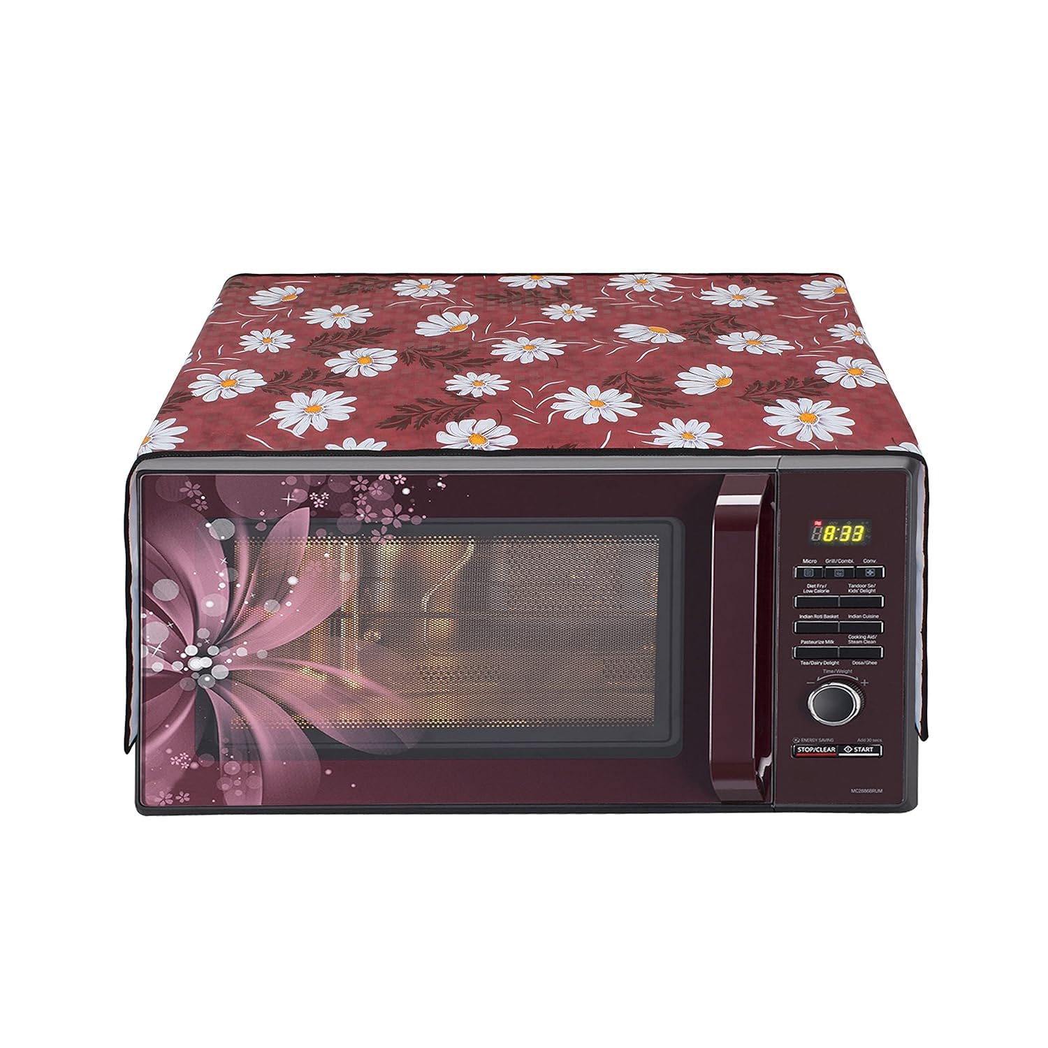 Zostera Microwave Oven Cover Compatible With IFB 30 L Microwave Oven Top Cover (30FRC2, 53.9 × 44 × 30 ) Red-image-19