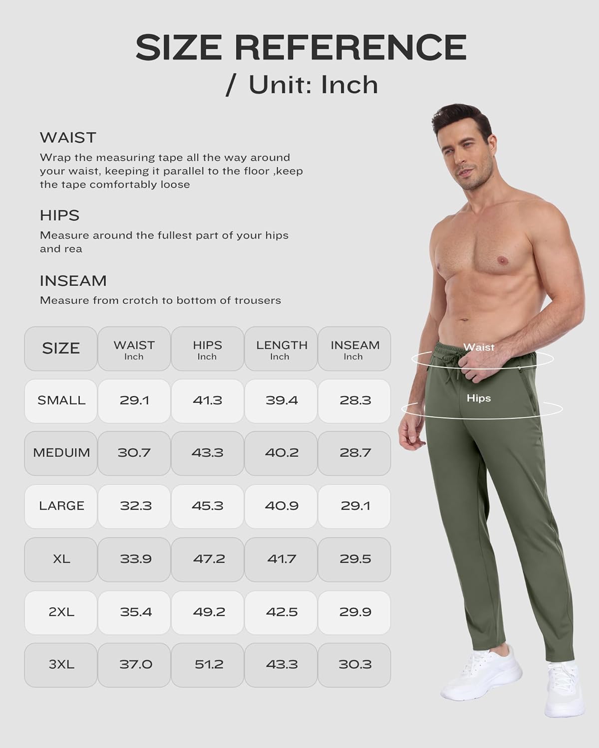 2 Pack Mens Fleece Lined Pants with Zipper Pockets,Winter Athletic Workout Warm Running Joggers Sweatpants for Men - Image 6