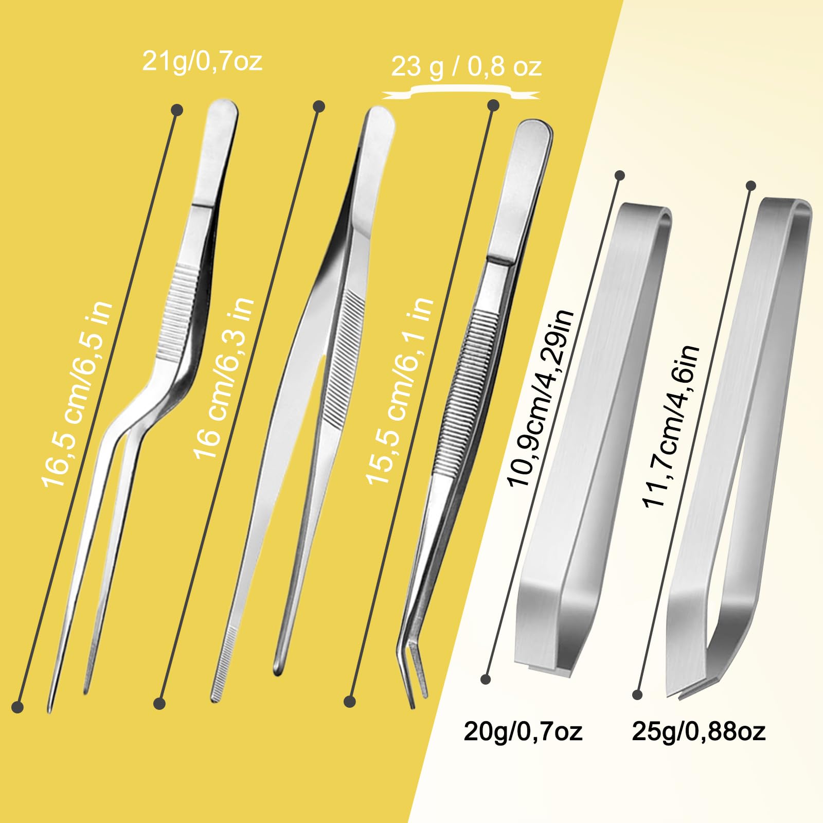 Utensili Griglia Pinzetta Barbecue RHEIN - Acciaio Inox 23cm Per Griglia E Cucina Pinzette Acciaio Inox Per Griglia - Foto 8