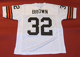 Jim brown white jersey Clearance