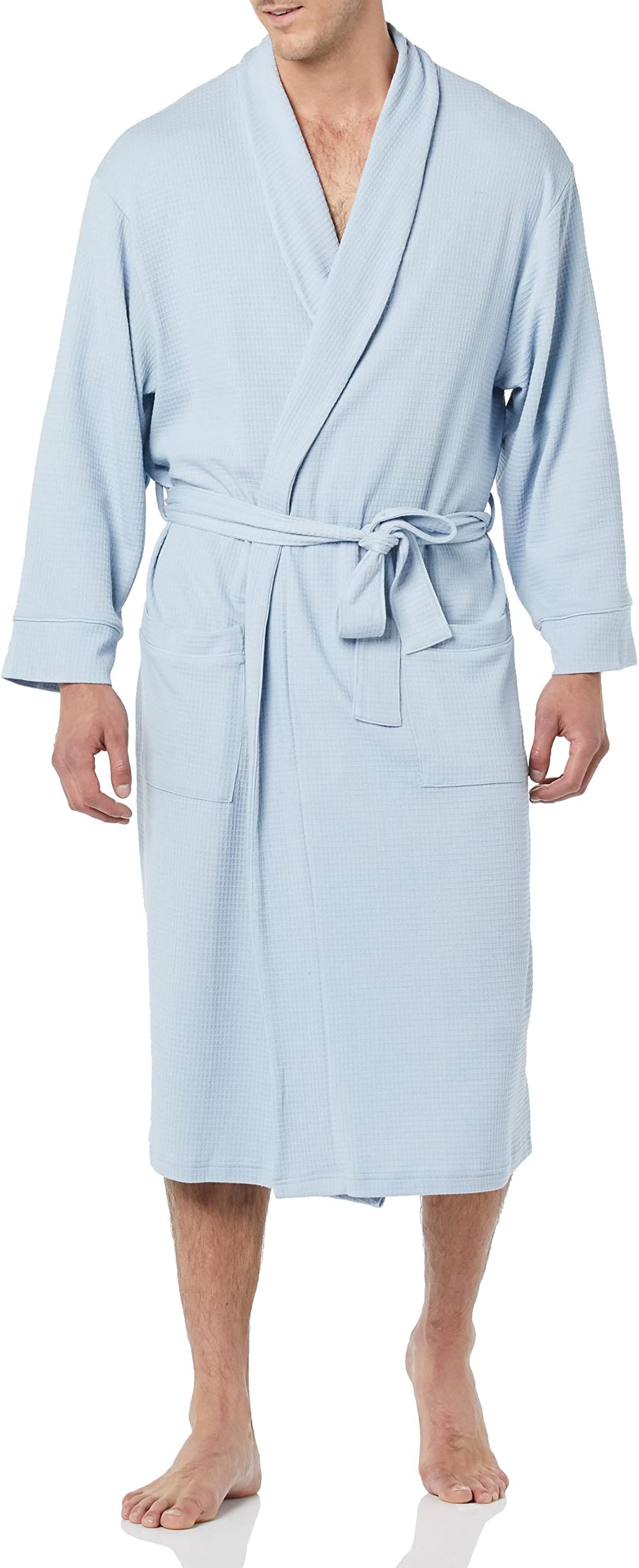 Amazon EssentialsMen's Lightweight Waffle Bathrobe (Available in Big & Tall)