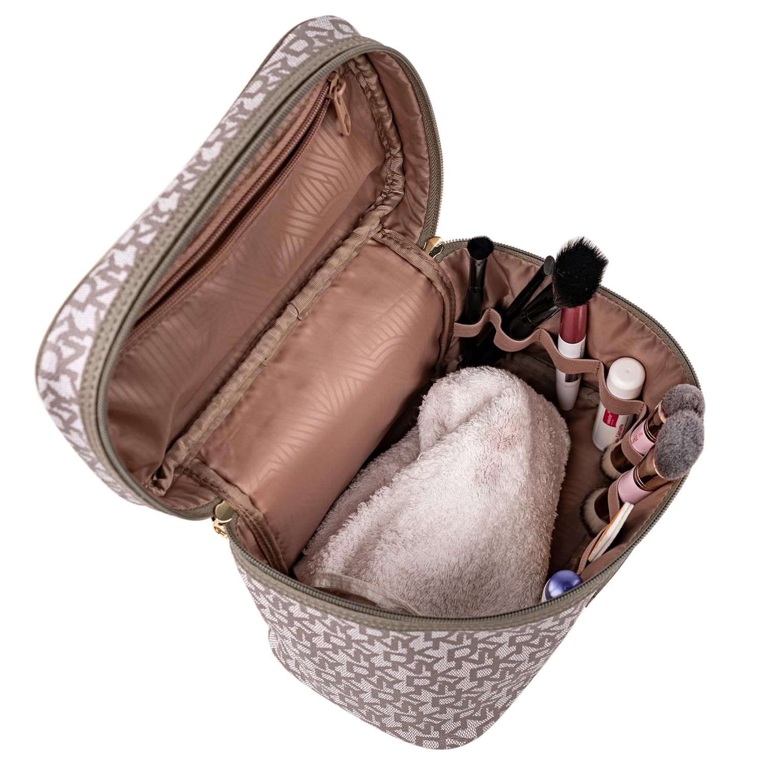 Neceser Viaje Grande Mujer Bolsa Aseo Mujer Plegable Impermeable con Compar