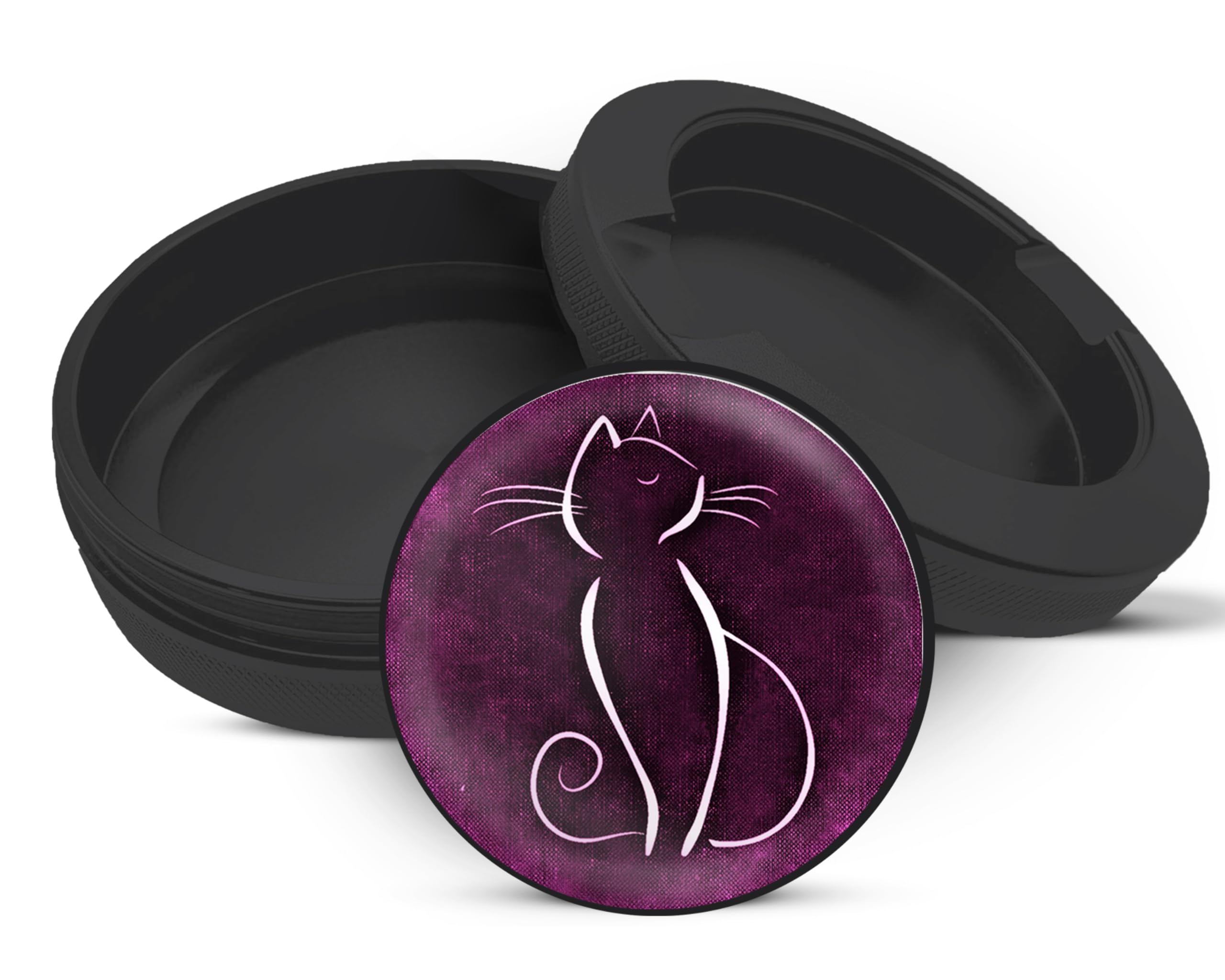 Amazon.com: PocketVault Purple Cat Lover Dual-Chamber Aluminum