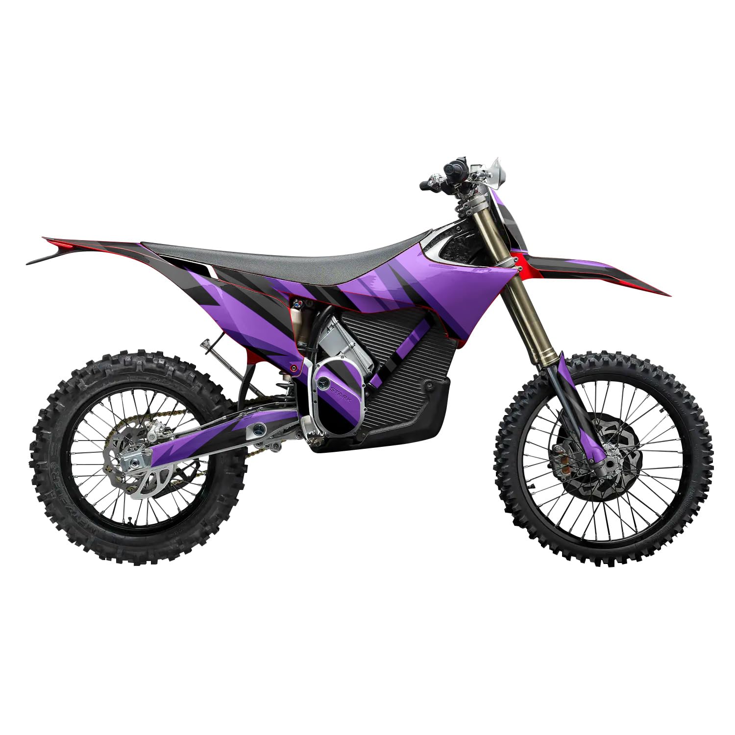 Stark Varg MX 2023-2025 Graphics Kit Wrap - Tribe Arc Purple - Varg MX Skin - Premium 3M Vinyl Protective Wrap Decal Cover - Easy to Apply | Crafted in The USA by MightySkins