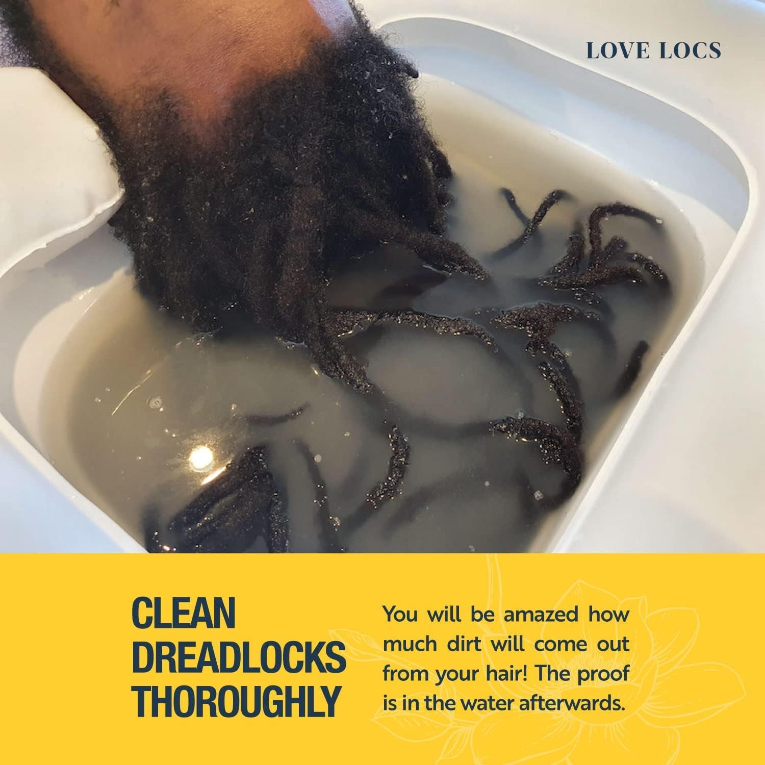 Love Locs Poudre Détox Dreadlocks au Vinaigre de Cidre de Pomme | Bain Détox Locks et Dreads | Nettoyant Clarifiant Cuir Chevelu | Soin Naturel Sans Résidus pour Dreadlocks