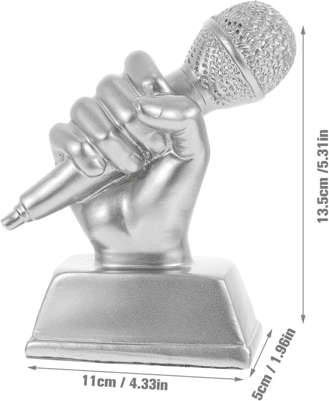 IMIKEYA Microphone Trophies Gold Funny Trophy Appreciation Gift Dance Trophy Mic Trophy Speech