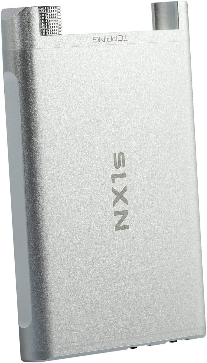 Topping DSD Portable Amplifier Headphone Earphone, HiFi Digital Stereo Audio AMP (NX1s Silver)