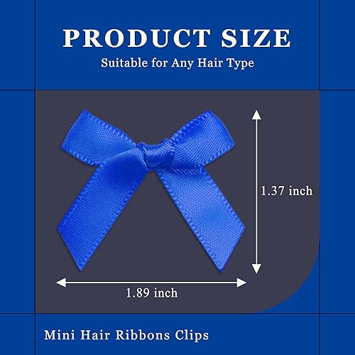 Vista 88 de 30 piezas de pinzas para el cabello con lazo de raso rosa, accesorios para el cabello con lazo de raso mini, lindos lazos para el cabello, barretas