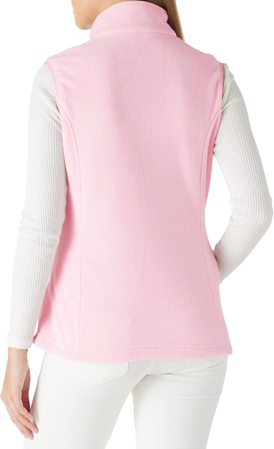 Outdoor Ventures Women's Polar Fleece Zip Vest Outerwear with Pockets,Warm Sleeveless Coat Vest for Fall & Winter - Image 2