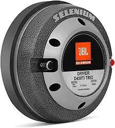 JBL Driver profissional D450TRIO 5.1 cm 600 Watts de potência máxima 300 Watts Rms Drivers de alta sensibilidade e baixa distorção com um diafragma fenólico tipo cúpula