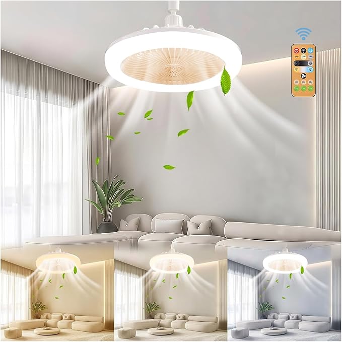 Brand 878DFOP Ceiling Fan with Light and Silent Operation