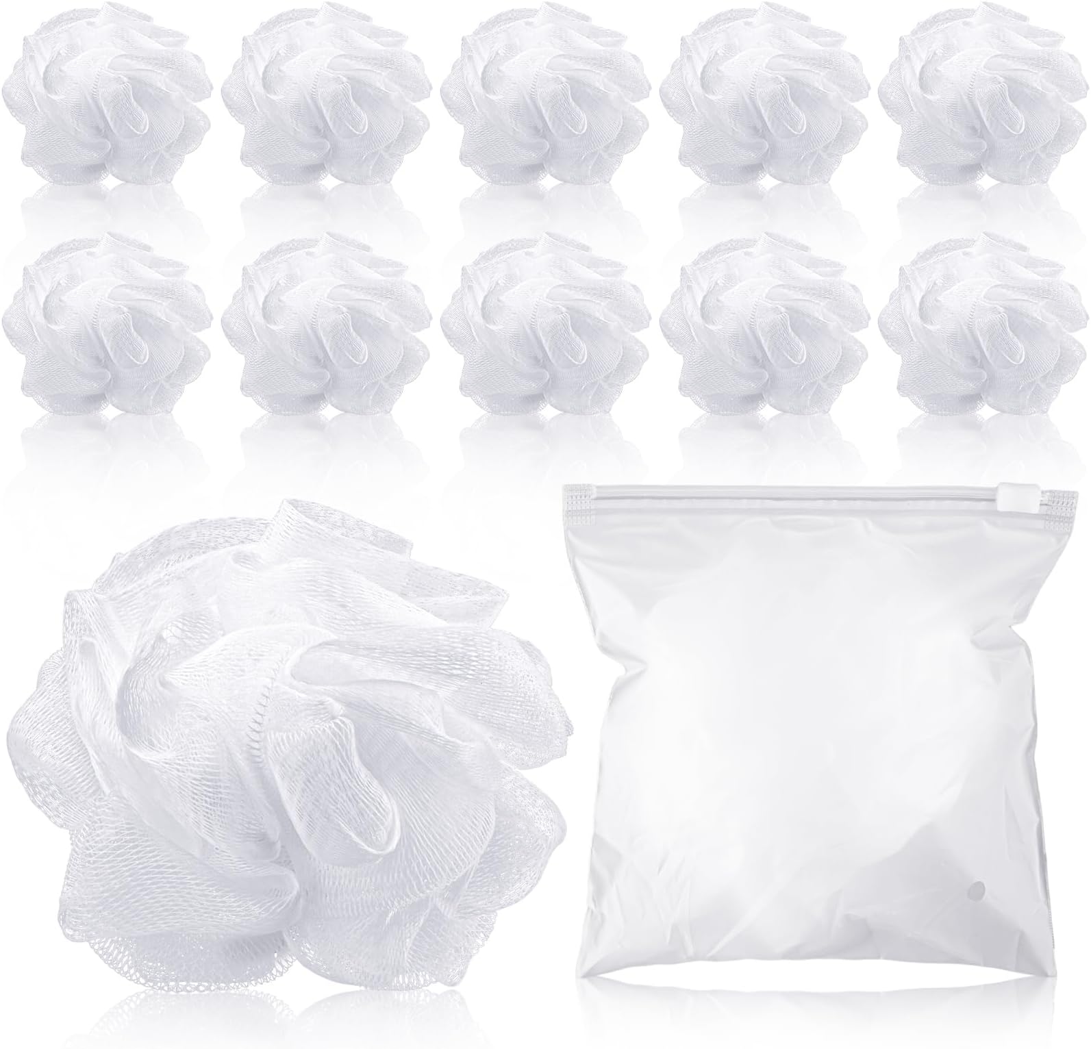 Funnymoom 12 Pcs Travel Size Loofah Individually Wrapped