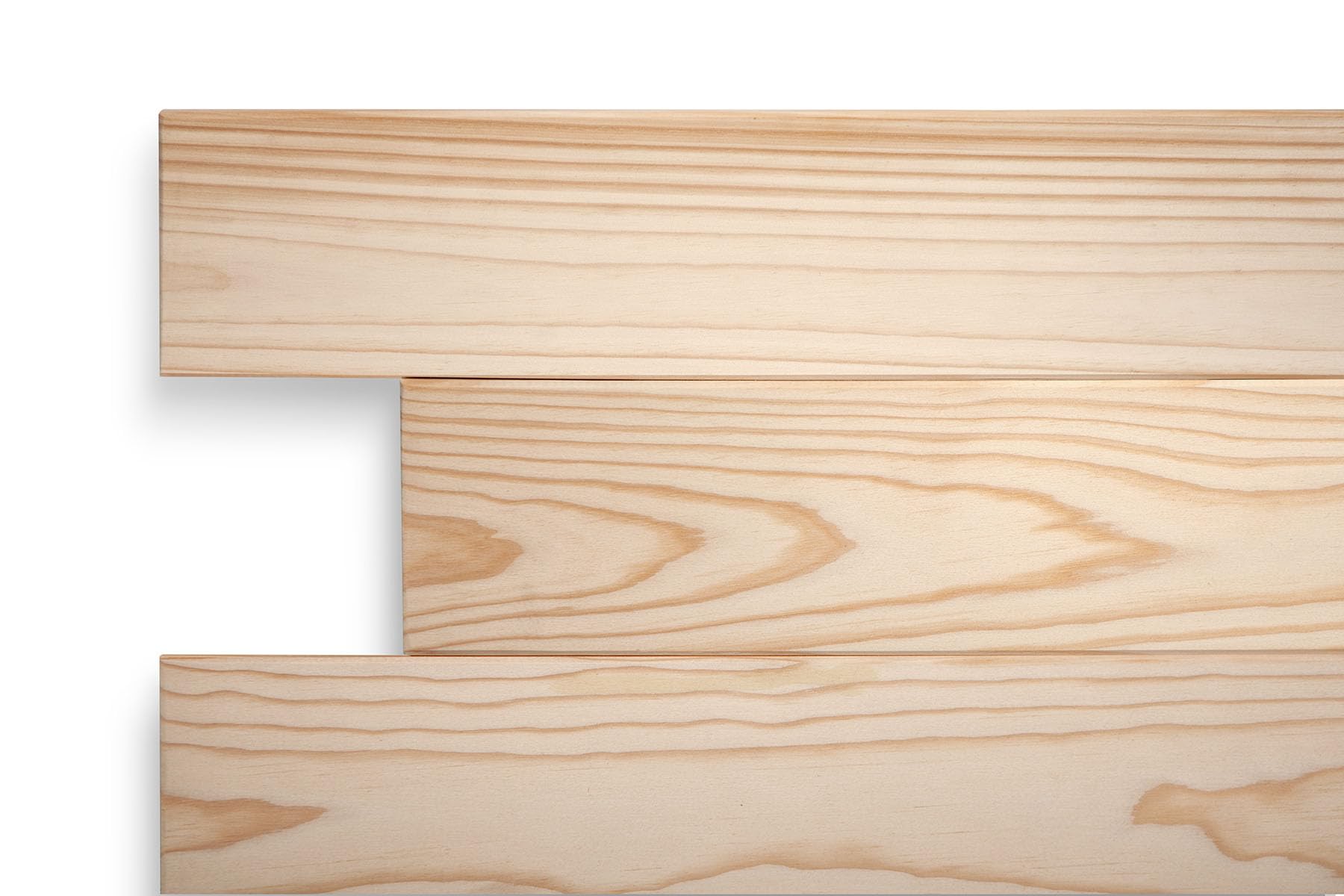Cabecero para Camas PALETS Codes Cabeceros de Madera de Pino Natural. (154 x 45, Crudo Natural)