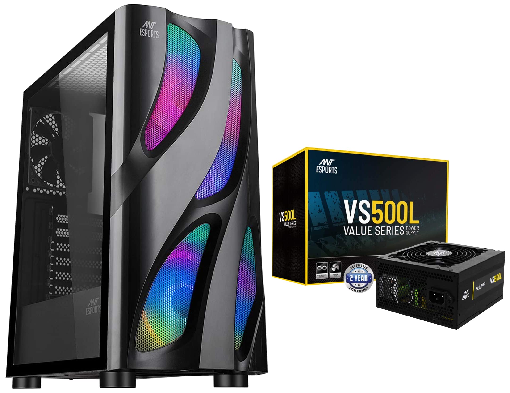 Buy Ant Esports ICE320TG Mid Tower Computer Case I Gaming