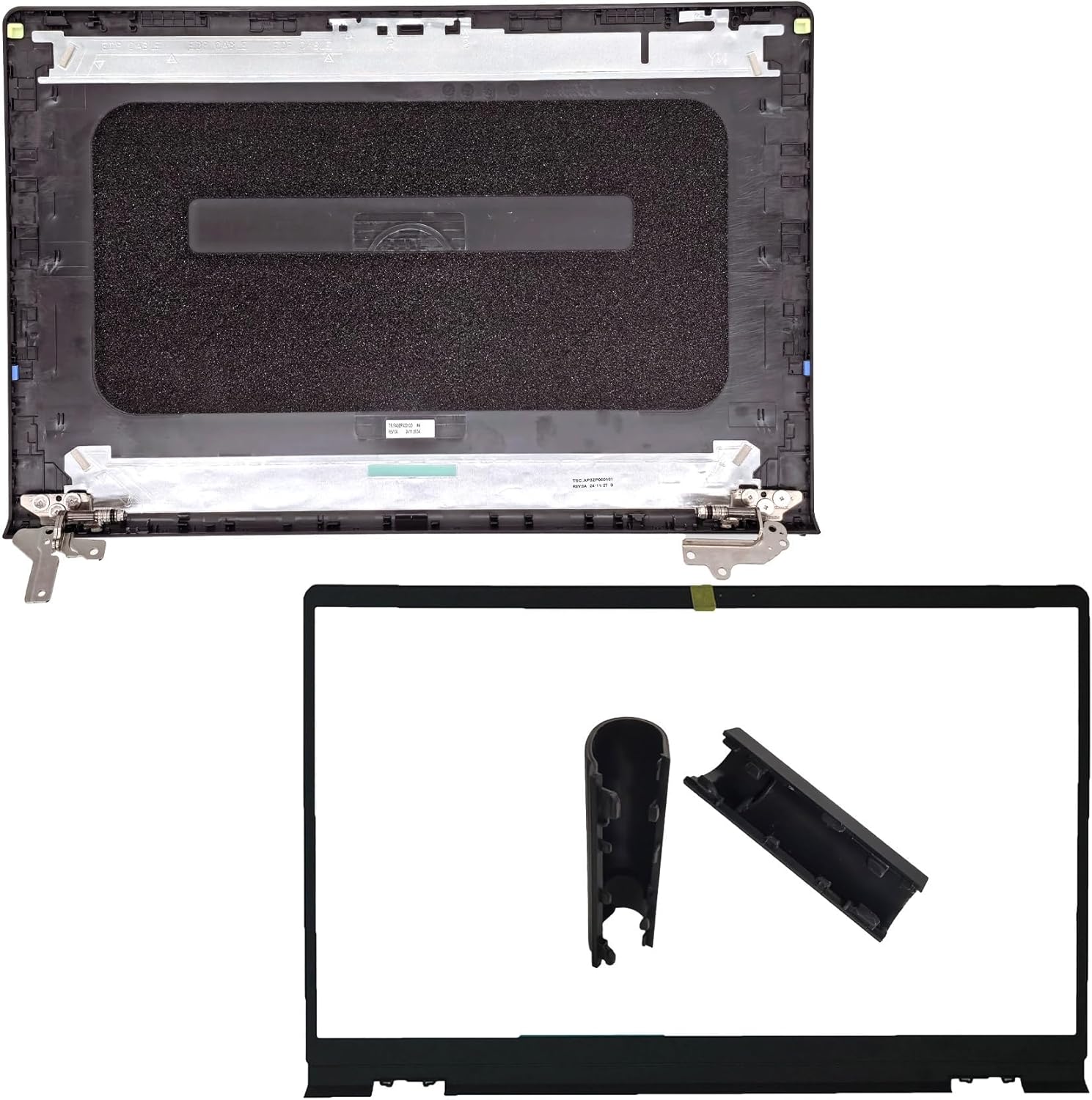Replacement LCD Back Cover Hinges with Front Bezel with Hinges Cap for DELL Inspiron 15 3511 3520 3525 3530 3535 Laptop 0WPN8 00WPN8 9WC73 09WC73 VW3N0 0VW3N0 0681GY