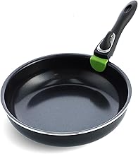 GreenPan Clip Series 10" Frying Pan Skillet with Detachable Handle, Aluminum, Healthy Ceramic Nonstick Coating, Induction,...