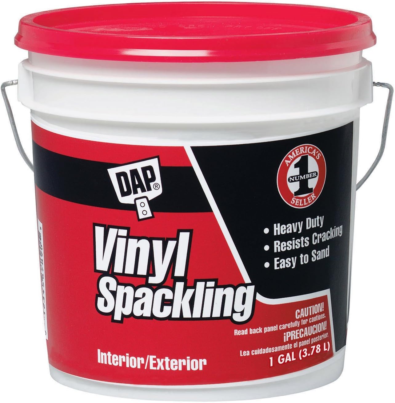 Dap 12133 1 Gallon White All Purpose Vinyl Spackle Interior/Exterior