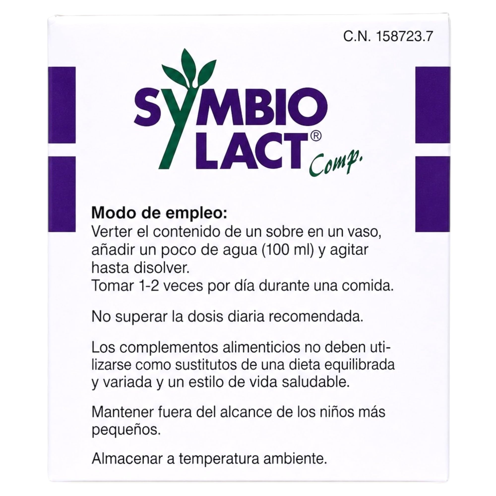 Cobas SymbioLact Comp 30 Sobres - Suplemento Probiótico para la Microbiota Intestinal y Mucosa Digestiva - Con Bacterias Lácticas y Biotina