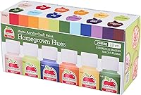 Apple Barrel Homegrown Hues Acrylic Craft Paint Set - 12 Vibrant Matte Colors, 2oz Bottles for DIY Crafts & Home Decor