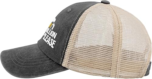 Miniatura 4 de Gorra deportiva con texto en inglés One Million Beers Please Caps para hombre, regalos para la abuela, gorras de playa