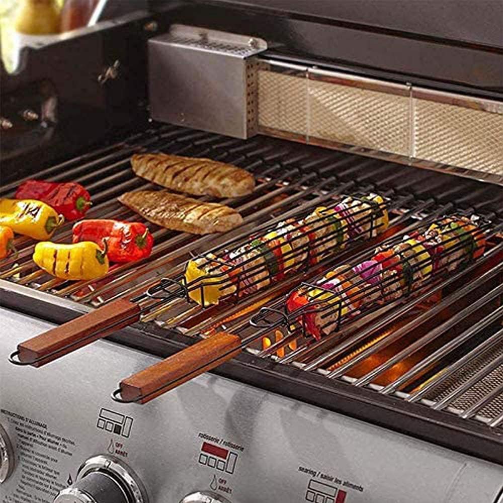 Genérico Cesta para Barbacoa, Antiadherente Y Fácil De Voltear
