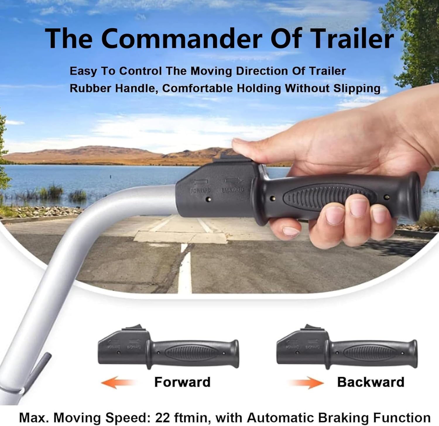 Electric Trailer Mover, 12V 350W/550W Motorized Wheel with 2722KG Max Load & 5-7m/min Speed for Caravan RV Camper