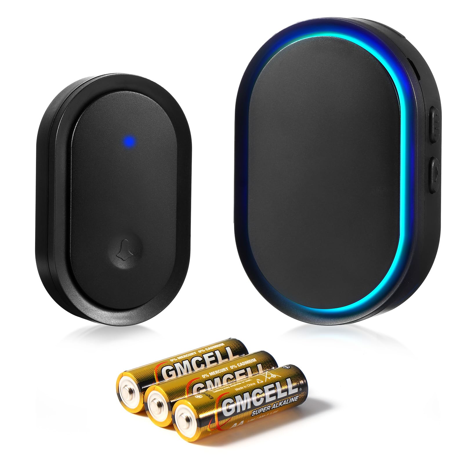 Blendura Campanello Senza Fili da Esterno, Citofono Senza Fili da Esterno Portata 300M, 60 Suonerie, Campanello Wireless da Esterno Impermeabile IP55, 1 Trasmettitore e 1 Ricevitore