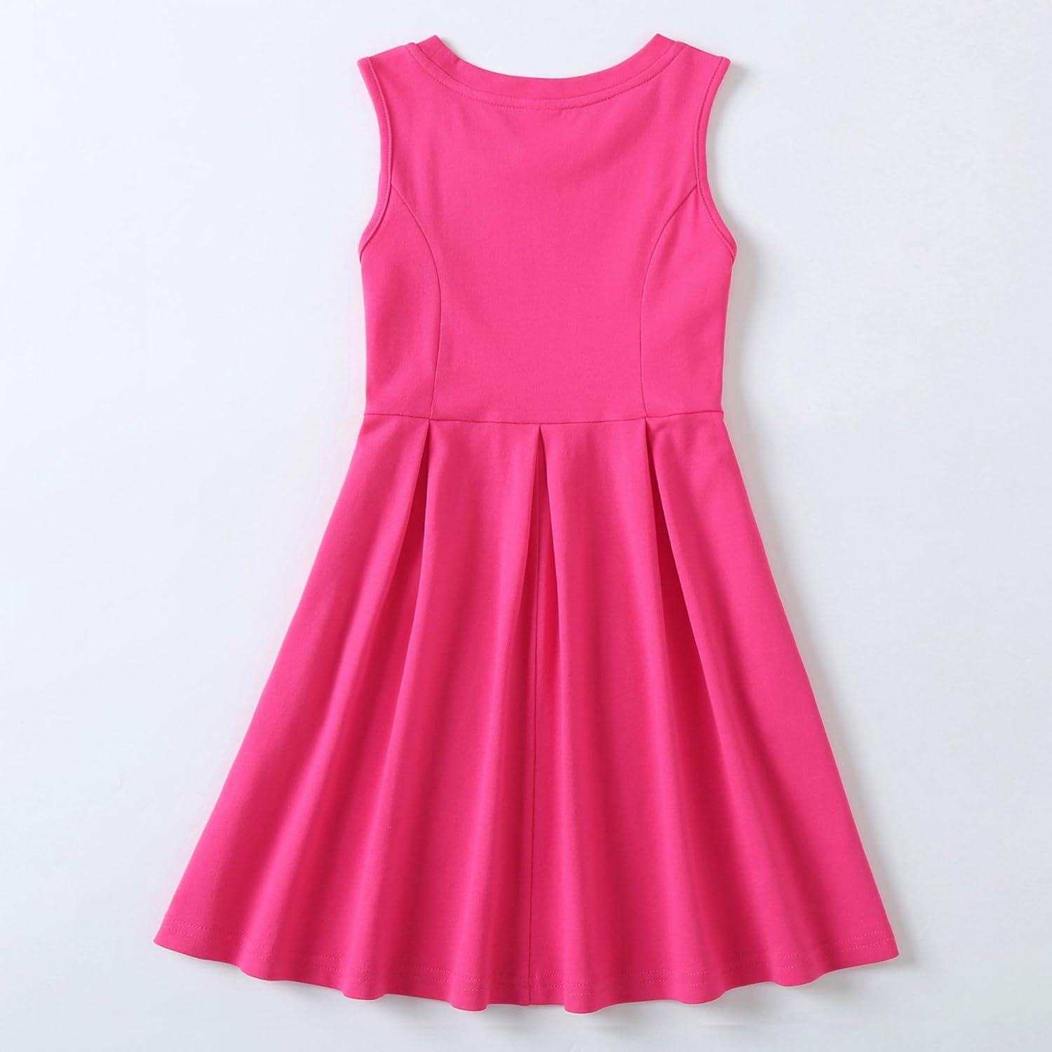 J·E Sterguard Girls Dresses with Pockets, Girl Skater Dress for Girls 4t-14, Cotton Sleeveless Party Casual Clothes - Image 5