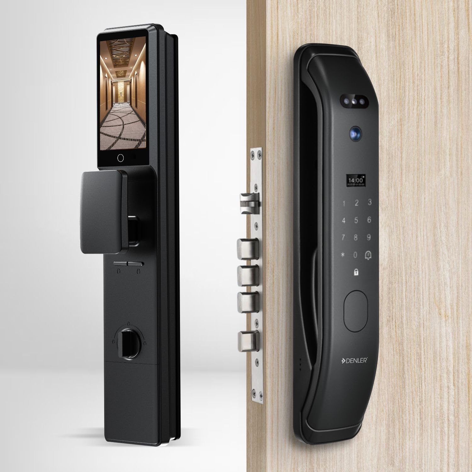Denler DL02 Smart Door Lock, Digital Door Lock Face ID, LCD Display Camera, Wi-Fi Unlock from Remote Location Using App, Fingerprint, RFID Card, PIN, Manual Key 3 Years onsite Warranty (B09LMC27Q2) Amazon Price History, Amazon Price Tracker