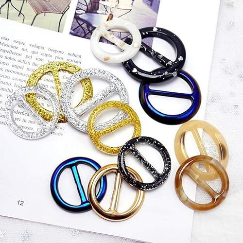 Miniatura 3 de appuivbt Molde de resina con hebilla de cinturón botón de cinturón molde de resina epoxi hebilla de silicona molde de bricolaje manualidades joyería