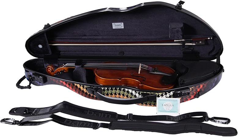 BAM バイオリン ハードケース 限定柄 千鳥格子 Paris Limited