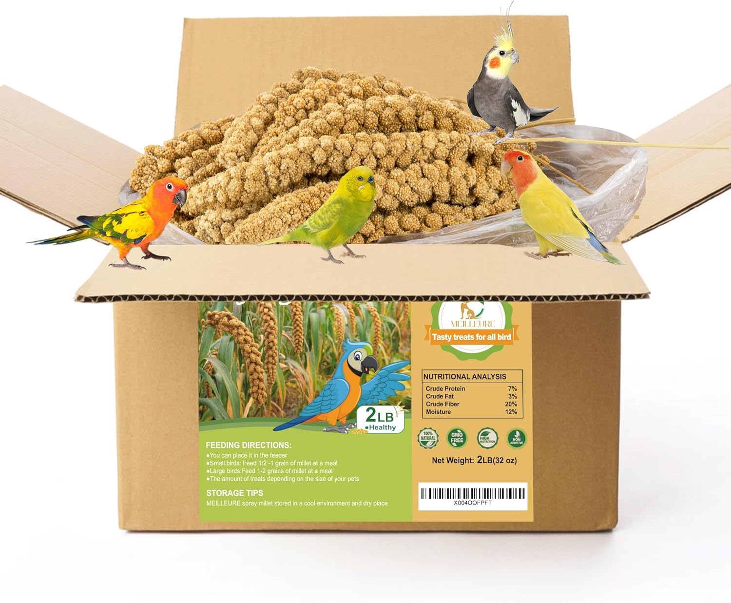 MEILLEURE 2LB Spray Millet