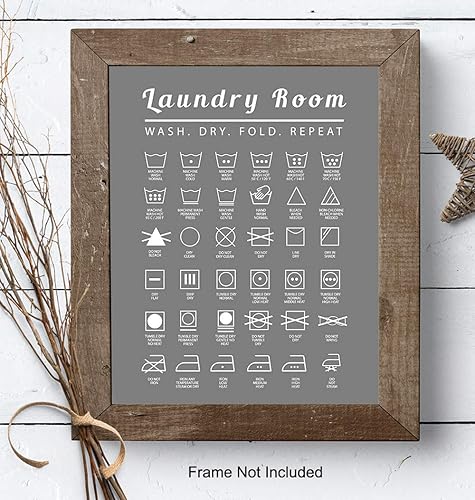 Miniatura 7 de Laundry Room Wall Art Print - Typography Home Decor - Makes a Thoughtful Gift for Women, Men- 8x10 Photo - Unframed