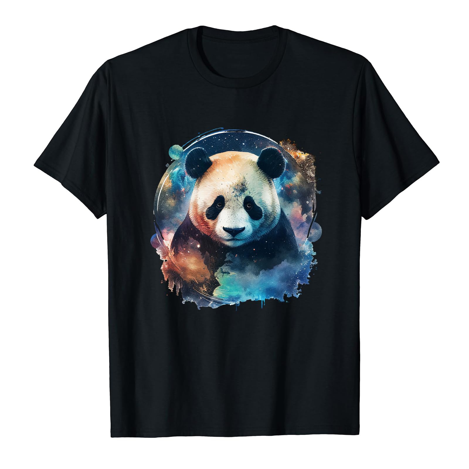 GenericAstro Planet Cute Panda for Panda Lovers Gift Cotton T-Shirt