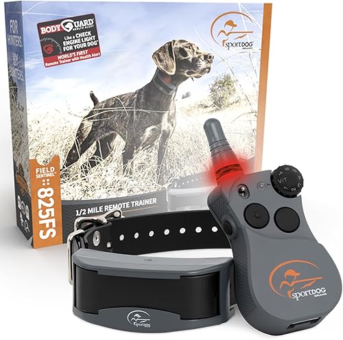 SportDOG Brand FieldSentinel 825 - Entrenador remoto con alertas de salud BodyGuard  El primer collar electrónico para perros con monitoreo de salud