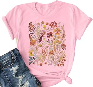 es top mujer mujer camiseta algodón con estampado floral en color ropa deportiva