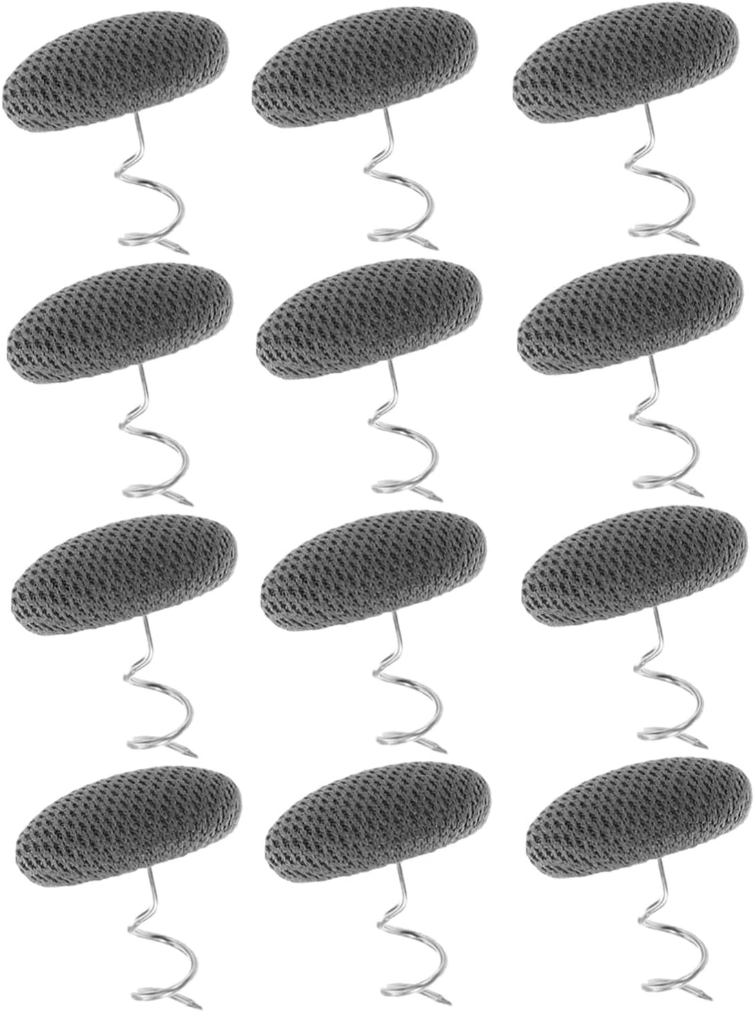 12pcs Bed Skirt Pins Twist Upholstery Push Pins Fabric Covered Button for Sofa Cover Fixing Resistant to Wear Easy Skirt Fixation for Home Use on Beds