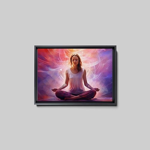 Miniatura 7 de Meditation Wall Art, Huge Canvas Home Decor, Peace, Chakra, Meditation Wall Decor, Aura Art, Lotus, Yoga Art, Energy, Mandala, Wall Art, Wall Art,