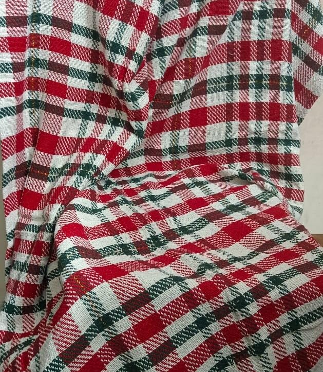 Image of 100% Cotton Waffle Weave Sofa Throw Blanket 50x60 Inches or 125x150 cms Lightweight, Soft & Breathable Couch, Bed or Chair Throw Blanket for Living or Bedroom, Red White Checkered