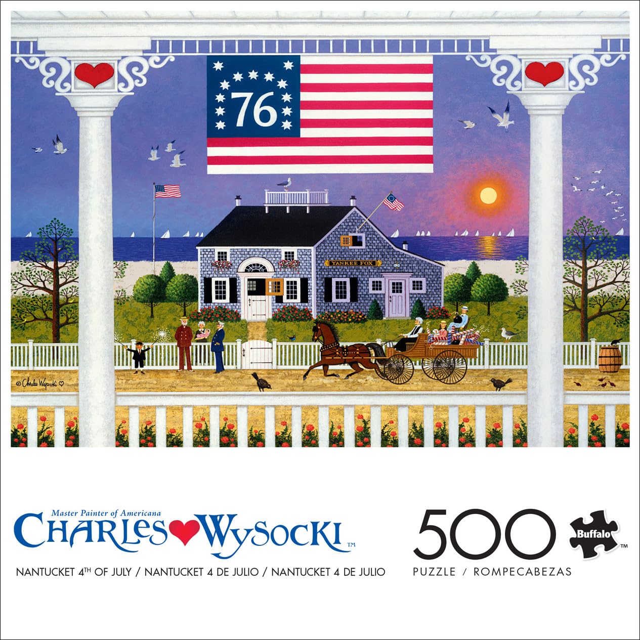 Amazon.com: Buffalo Games Charles Wysocki Nantucket Jigsaw Puzzle