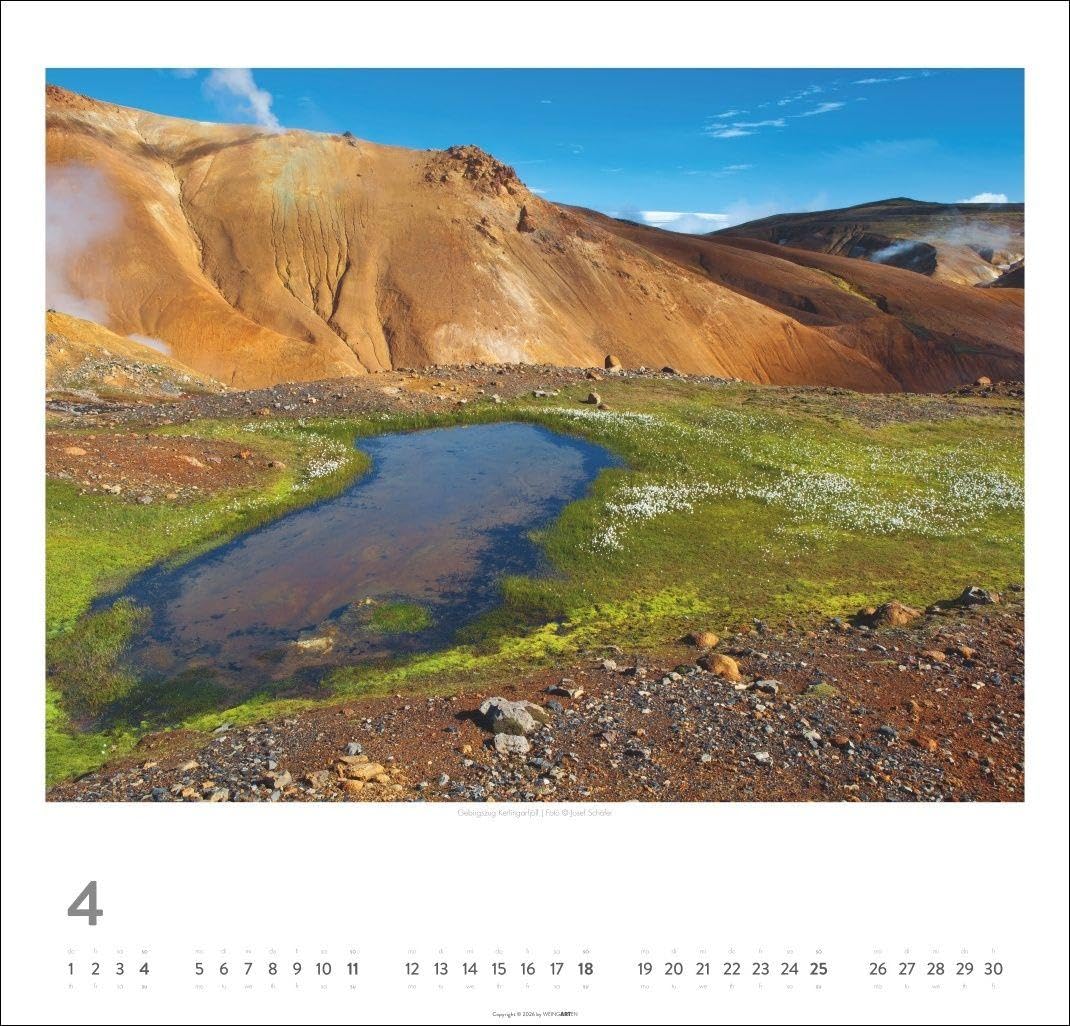 Island Kalender 2027 - Insel aus Feuer und Eis: Wandkalender XXL mit 12 atemberaubenden Fotos von Islands Gletschern, Vulkan-Landschaften und ... Schäfer. Kalender im Großformat 48 x 46 cm