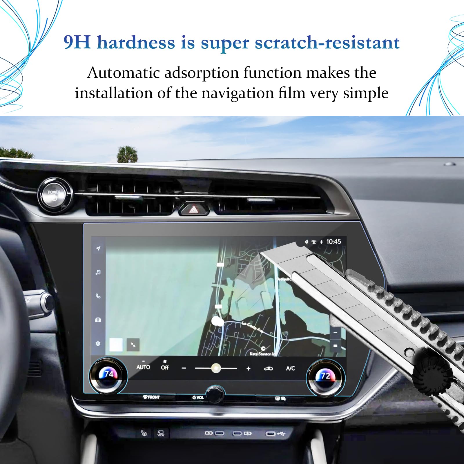 CDEFG Protector De Pantalla Para Lexus RZ 300e 450e 2024 2025 2026 – Vidrio Templado 9H HD De 14 Pulgadas – Accesorios Para Pantalla Táctil RZ450e RZ300e (Premium/Lujo