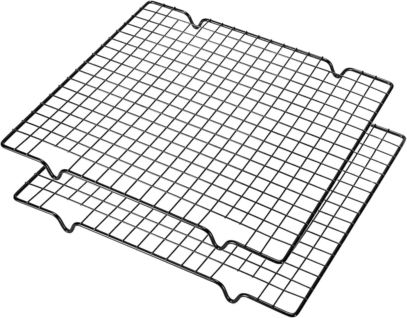 Lot de 2 grilles de refroidissement pour gâteau 40 x 25 x 2 cm avec pieds stables