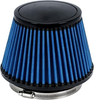 PTNHZ Blue Neck 4.5"/115mm Car High Flow Cold Air Intake Air Filter Power Intake Air Inlet System Mushroom Head Air Cleaner