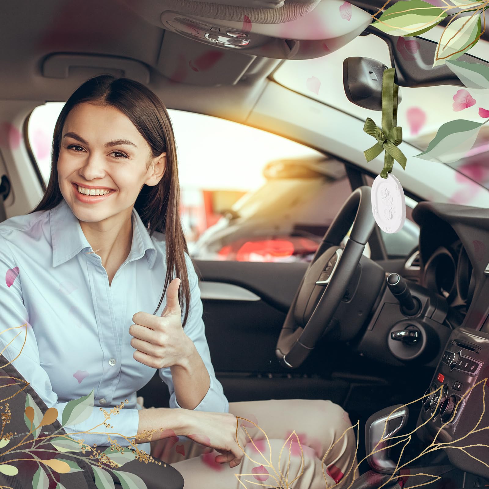 6 diffusori passivi per oli essenziali, 6 aromi, diffusore di oli essenziali per auto, auto, bagno, casa, ufficio e viaggi, non elettrico, migliora il sonno e allevia lo stress