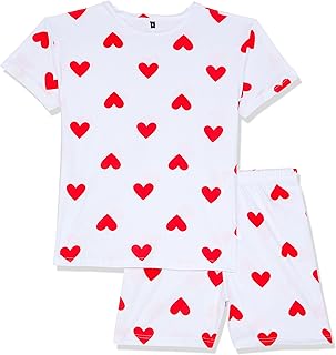 Trendyol Woman White Heart Patterned Knitted Pajama Set TBBSS25AI00005 Plus Size Pajama Set