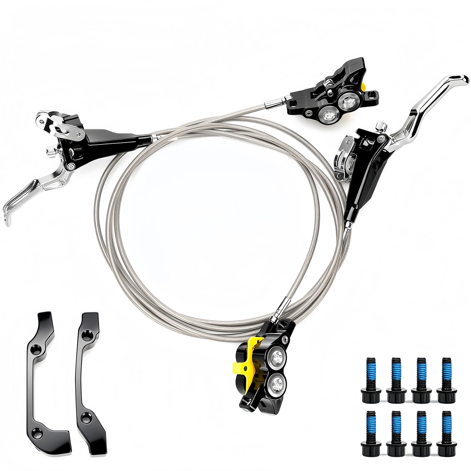 Photo 1 of KOONDHEEND Upgraded Front Rear Brake Kit for Surron Light Bee/Light Bee X,Talaria XXX,Talaria Sting MX3 / R MX4,Segway X160 X260, eRide Pro SS | 4 Piston Brake Kit | Dirt Bikes Part & Accessories